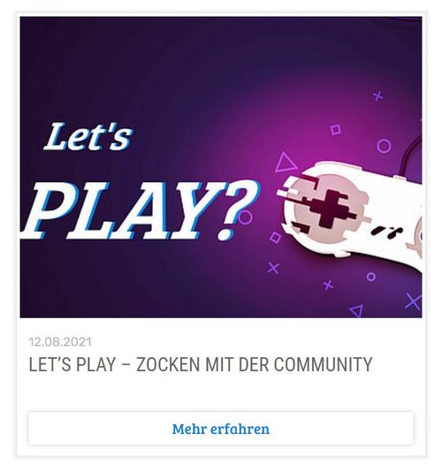 Let’s Play – Zocken mit der Community