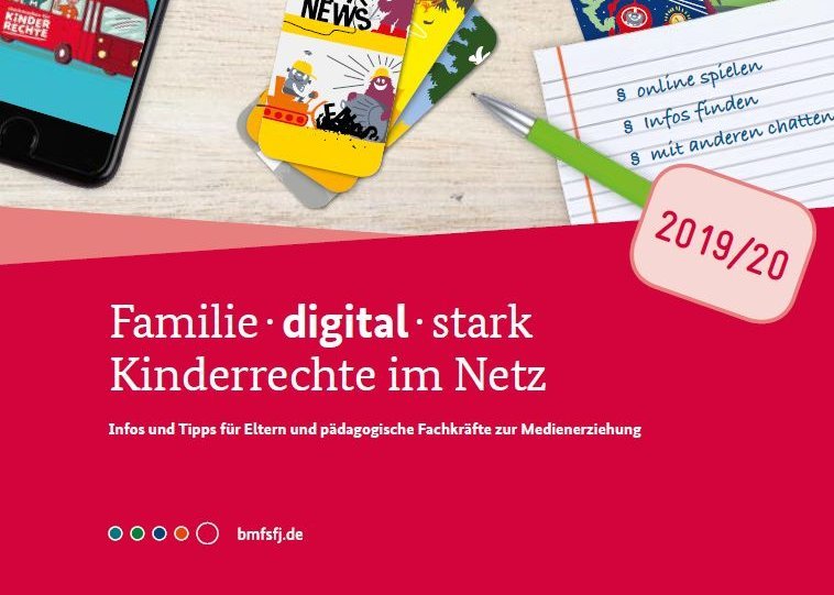 Broschüre: Gutes Aufwachsen mit Medien - Familie digital stark